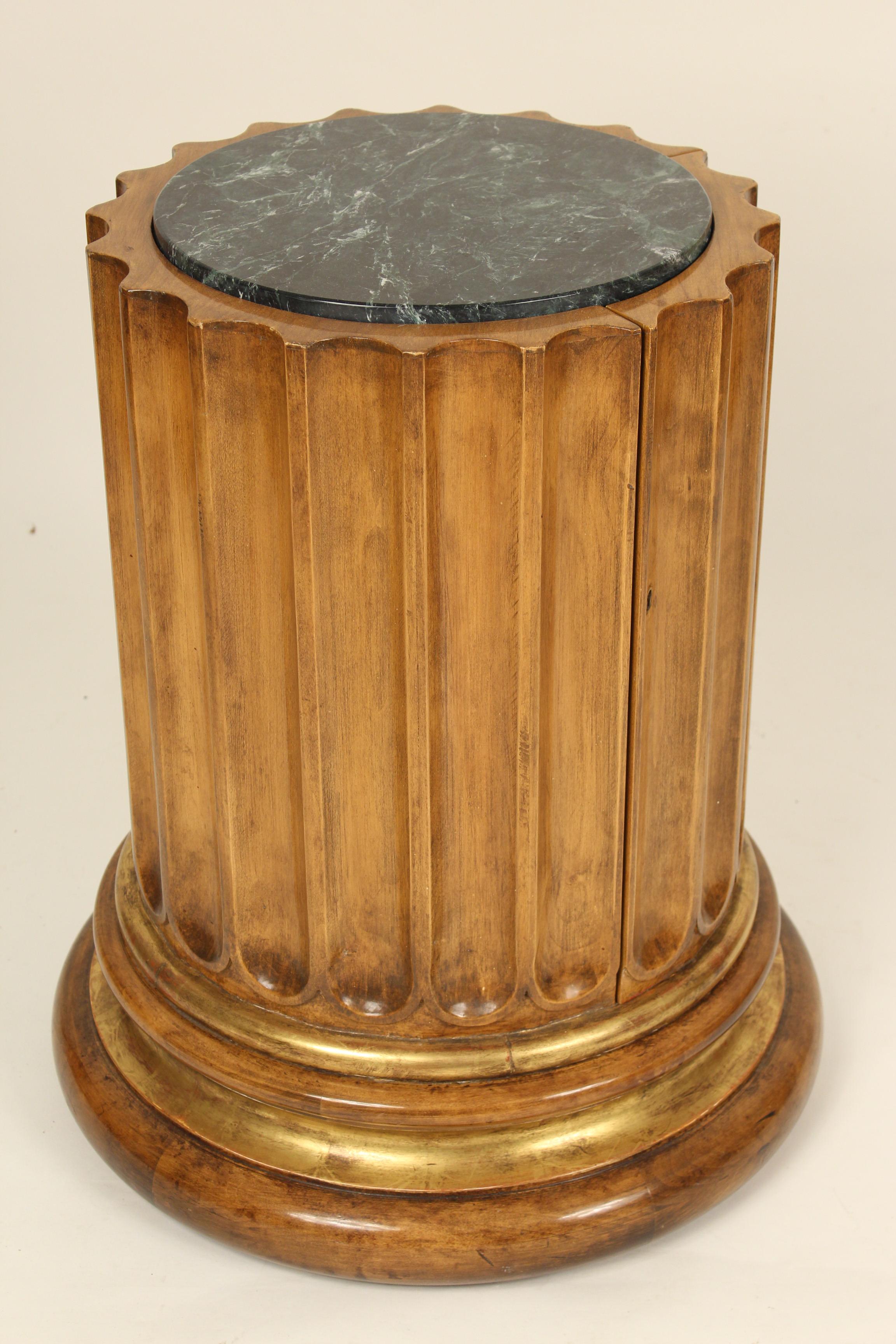 Neoclassical Columnar form occasional table attributed to Therien and Company