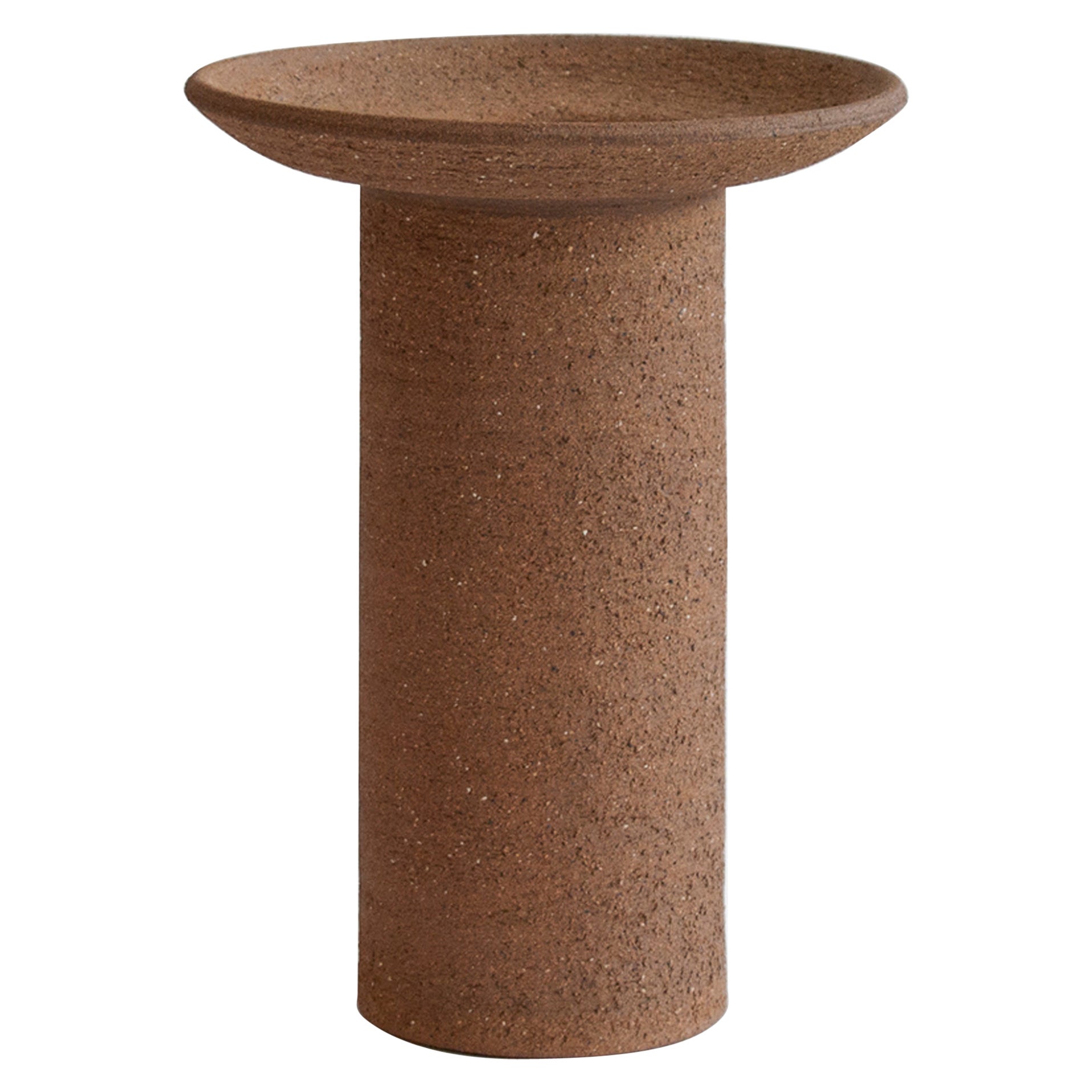 Coluna vase Tall in Pasta Grés Chamotada Handcrafted in Portugal For Sale