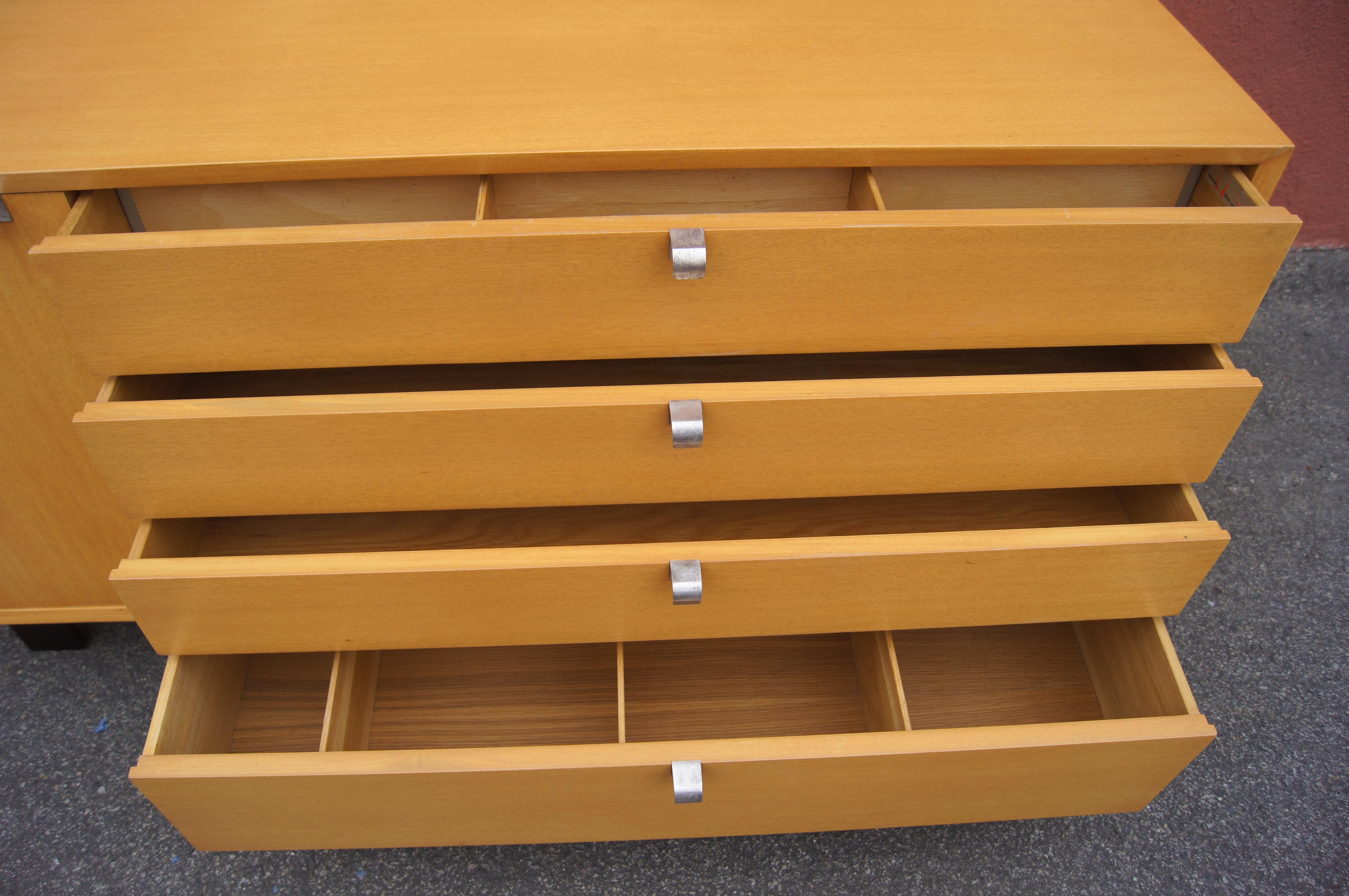Mid-Century Modern Comb-Grain Oak Cabinet by George Nelson for Herman Miller