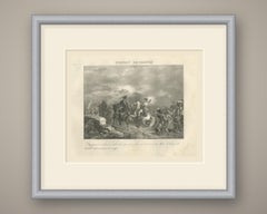 Combat of Tarvis, Battle Above the Clouds, Antique Madou Lithograph, 1827