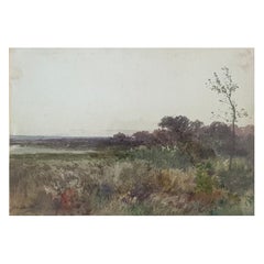 Combe-Velluet Watercolor Landscape France 19th Century