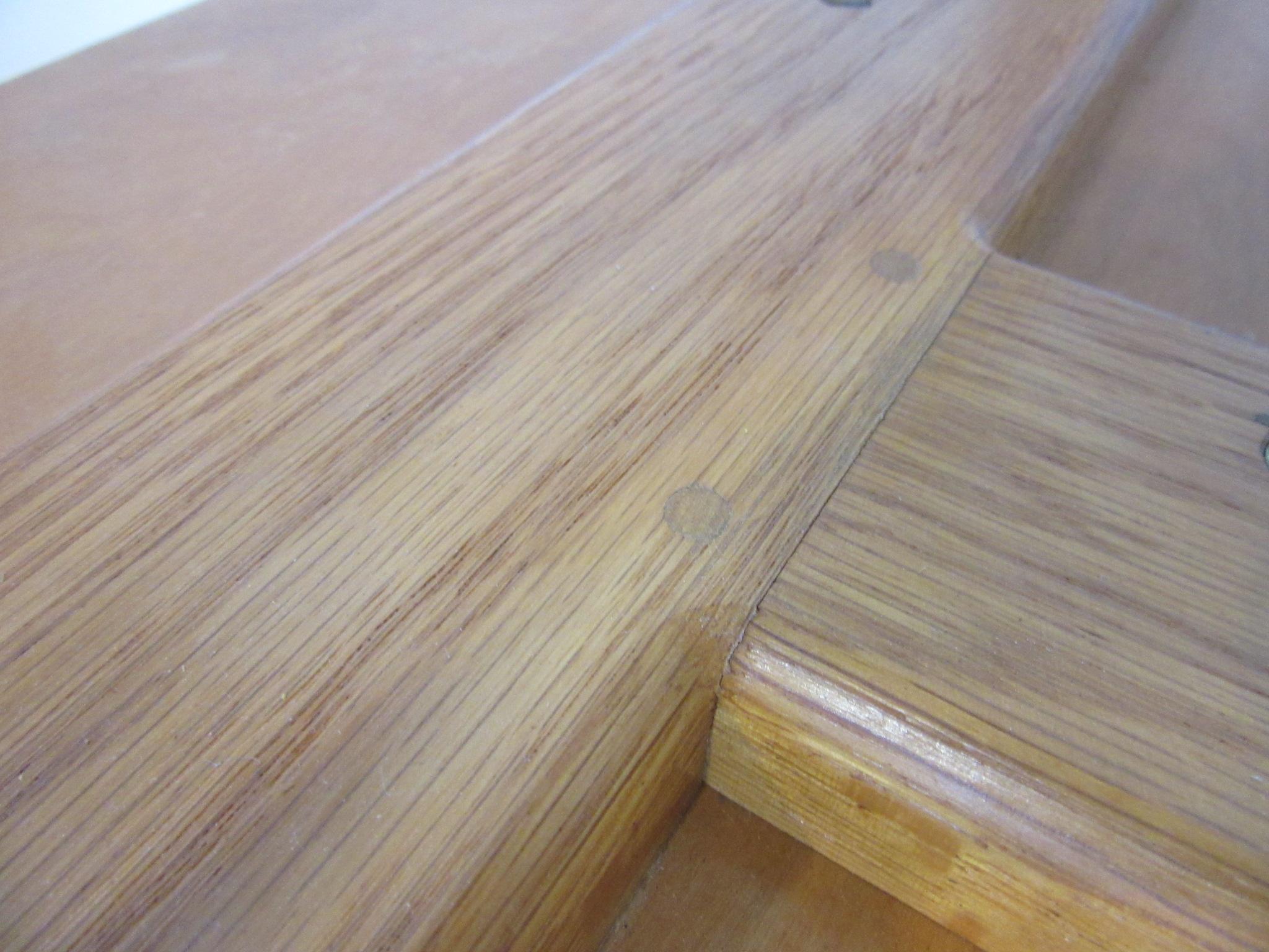 Combed Oak Side Tables by Molly Gregory / Black Mountain College 3