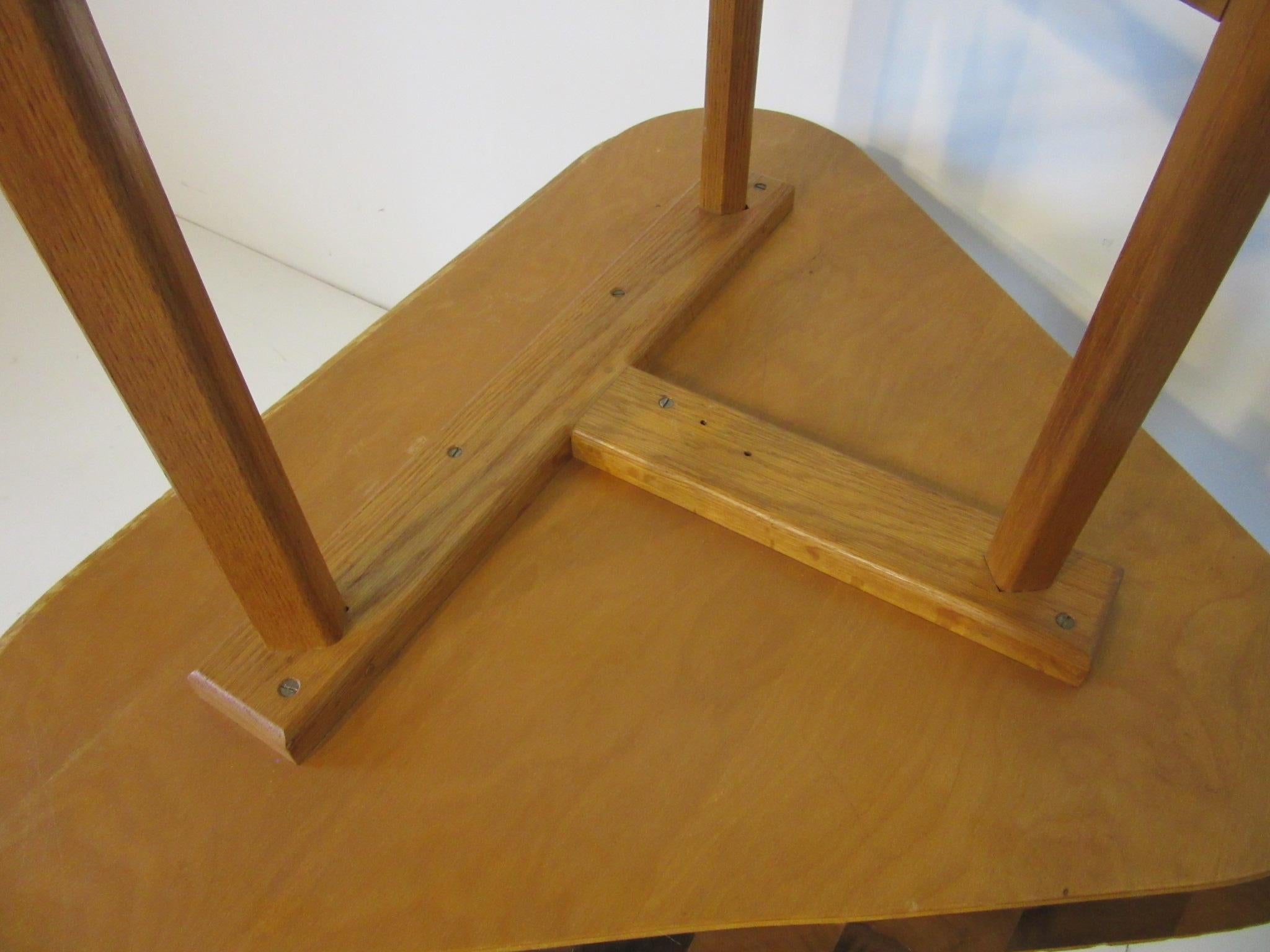 Combed Oak Side Tables by Molly Gregory / Black Mountain College 2
