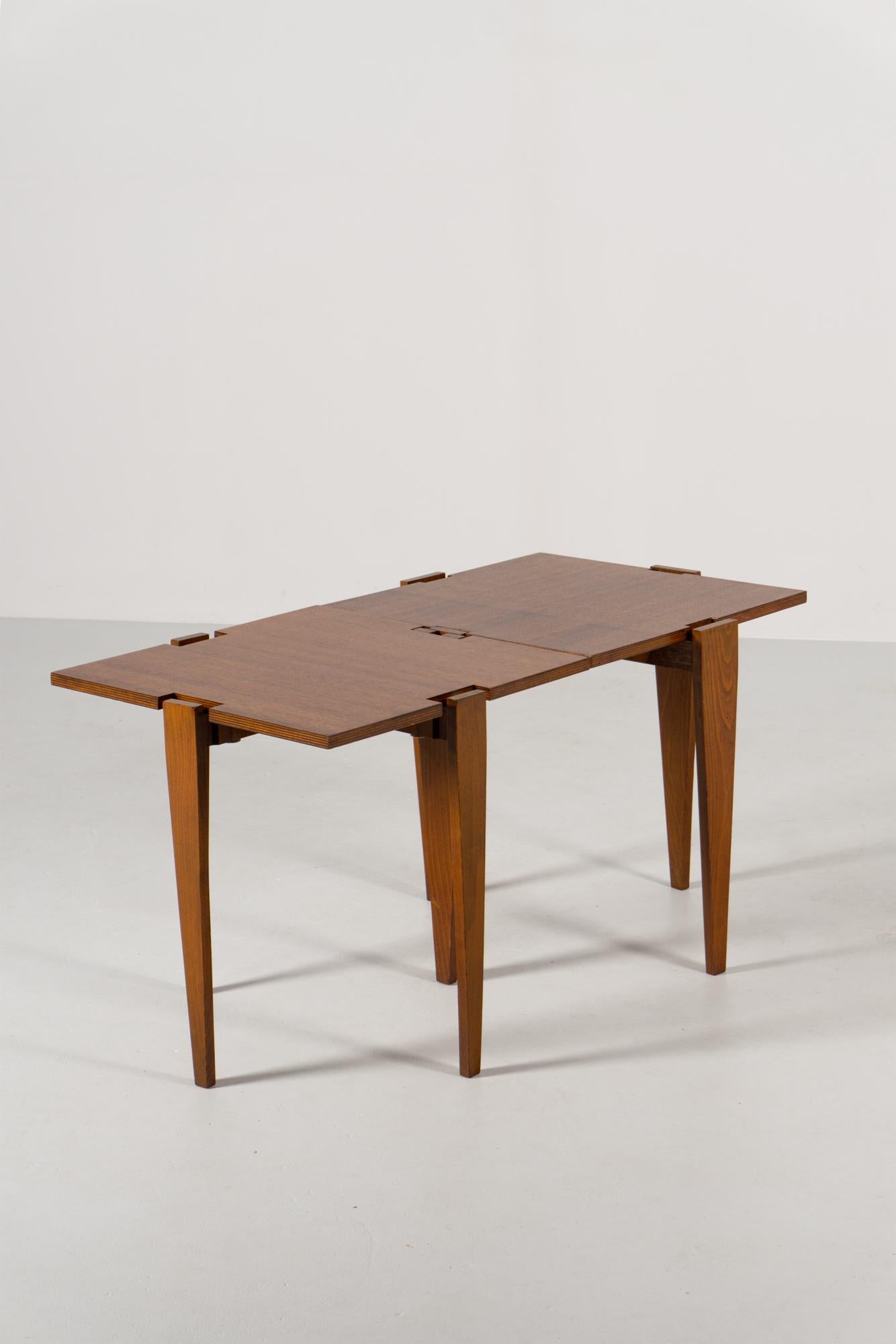Veneer Combinable side tables, Ostuni & Forti, 1957 For Sale
