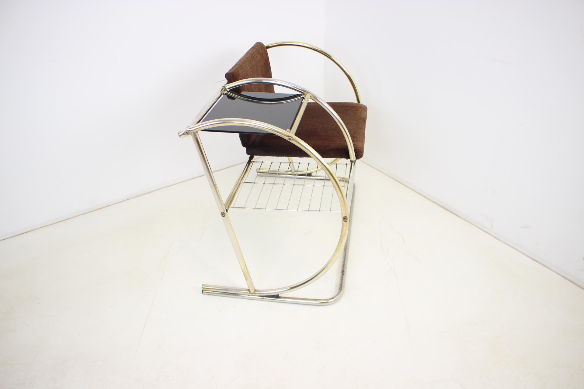 Late 20th Century Combined Armchair With Side Table, Germany, 1970s For Sale