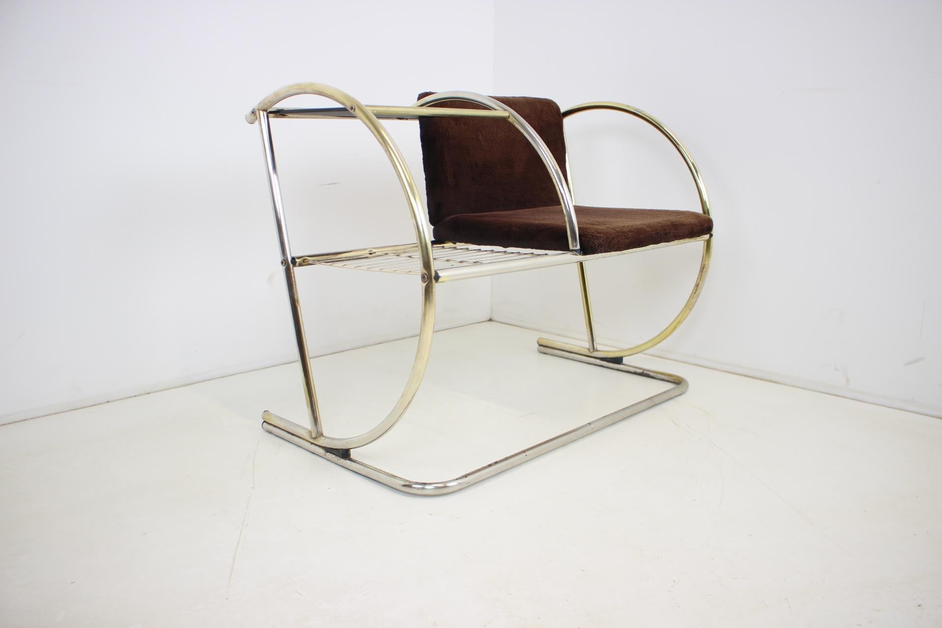 Combined Armchair With Side Table, Germany, 1970s For Sale 1