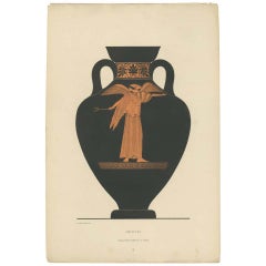 Combined listing  Set of Four Antique Prints of Greek Ceramics (1883)