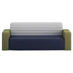 Combo Slim Sofa Green and White by Frank Chou