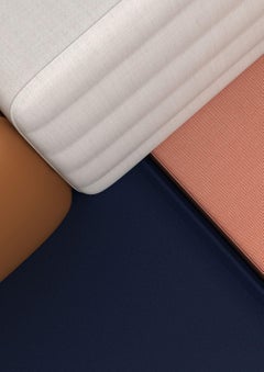 Canapé Combo A modulaire rose, marron et bleu marine par Frank Chou