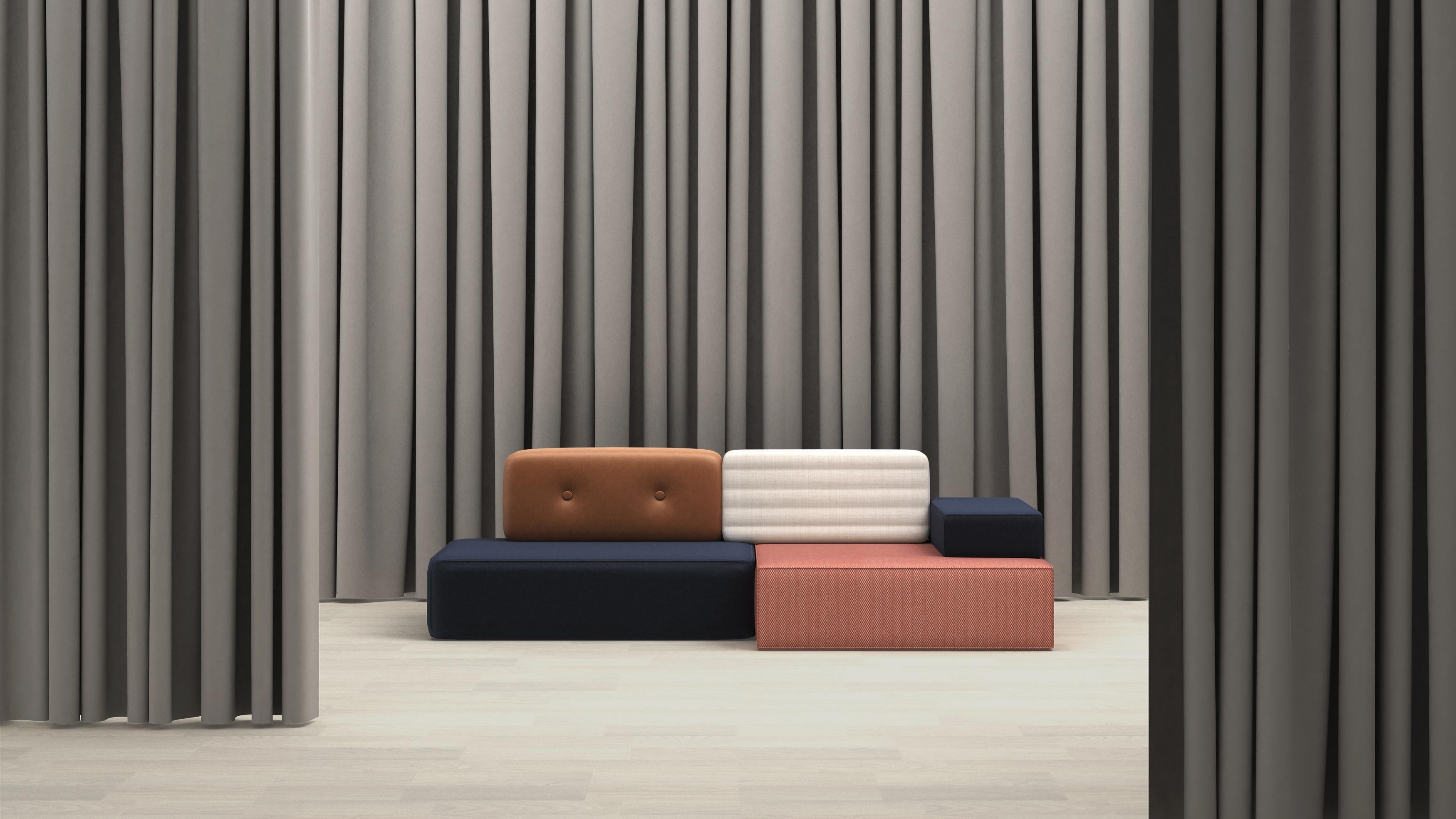 Modulares Combo Sofa in Rosa, Braun und Marineblau von Frank Chou im Zustand „Neu“ im Angebot in Beverly Hills, CA