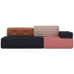 Combo Sofa C Modular Pink Brown Navy Blue Customizable