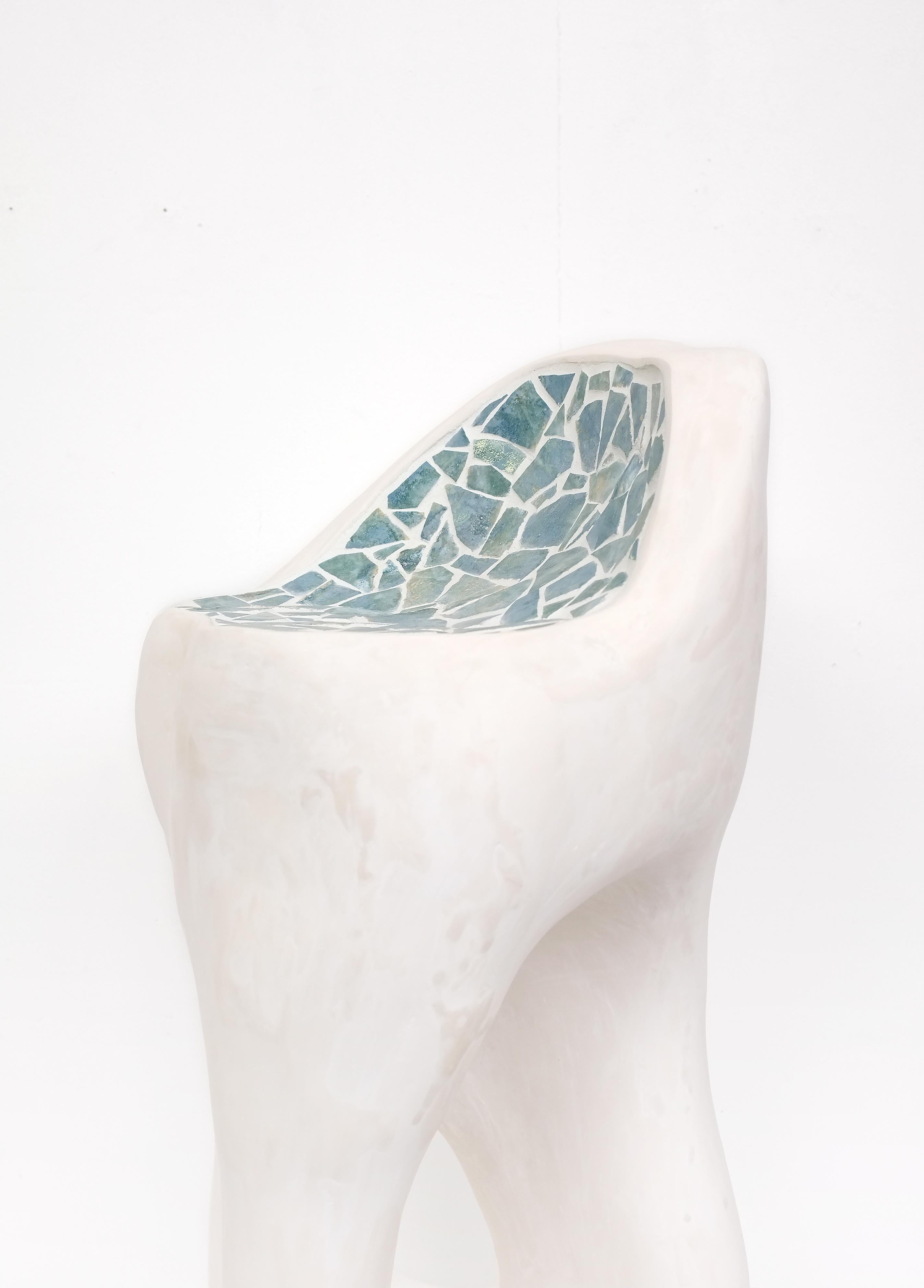 Côme Clérino Contemporary Bar Tiled stool model 
