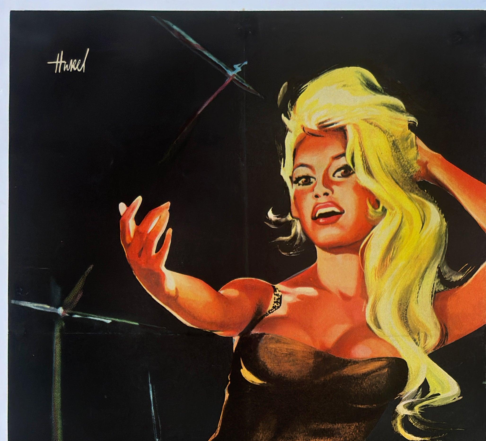 Come Dance With Me 1959 Französisch Grande Film Poster, Clement Hurel im Zustand „Hervorragend“ im Angebot in Bath, Somerset