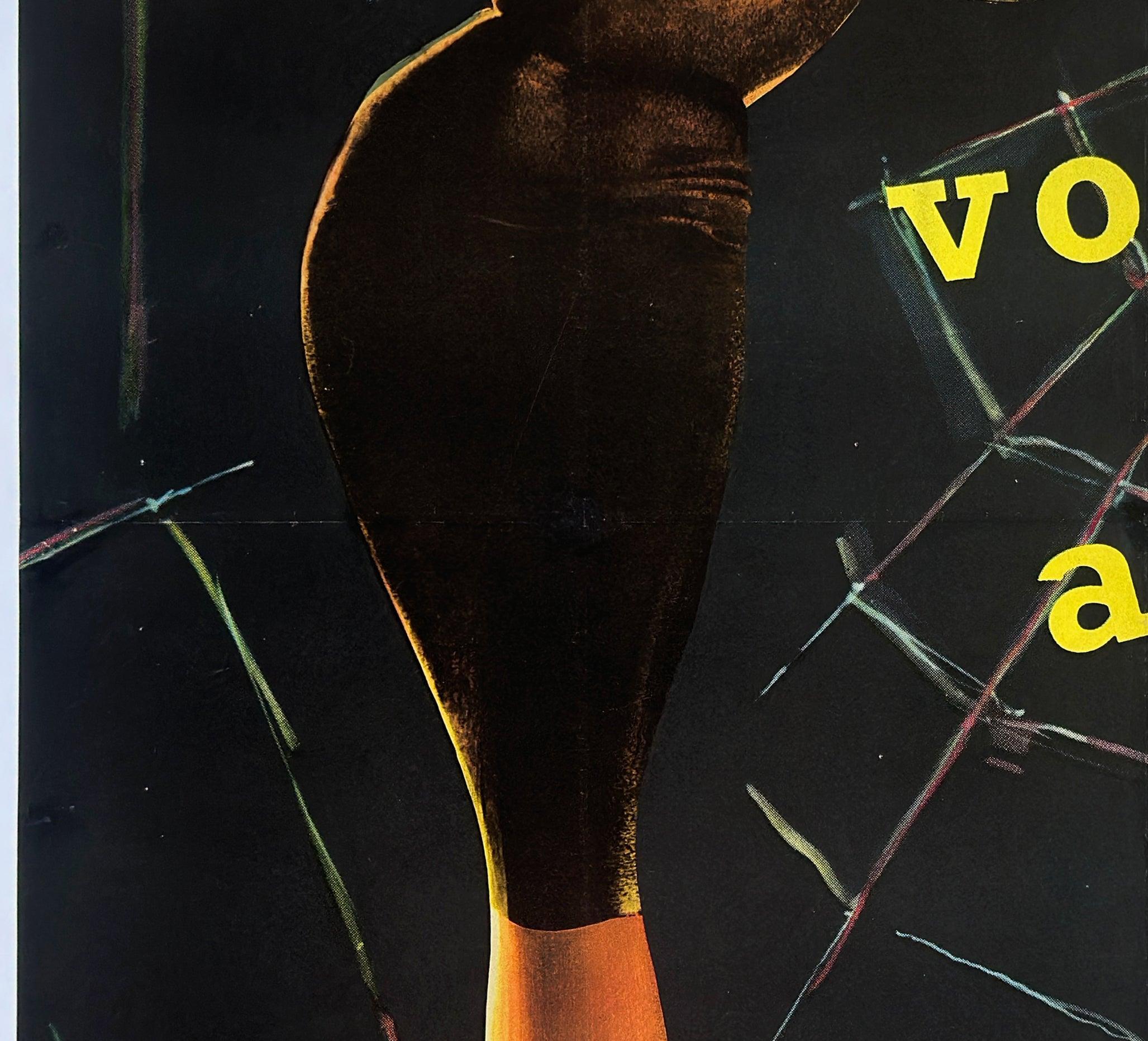 Come Dance With Me 1959 Französisch Grande Film Poster, Clement Hurel (Leinen) im Angebot