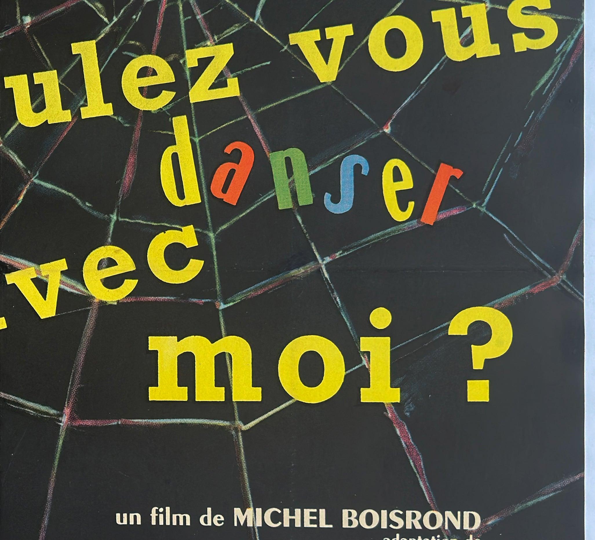 Come Dance With Me 1959 Französisch Grande Film Poster, Clement Hurel im Angebot 1