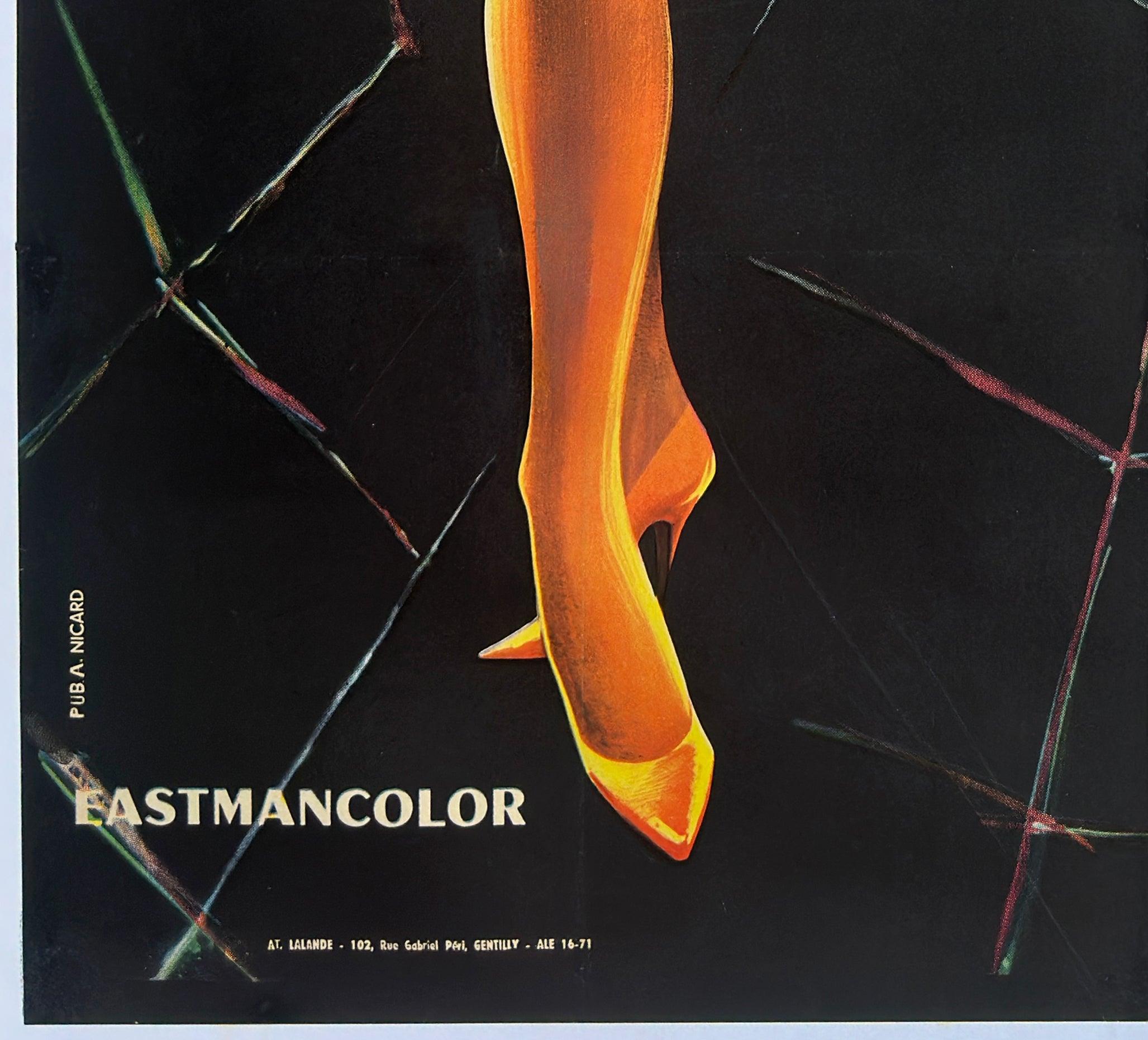 Come Dance With Me 1959 Französisch Grande Film Poster, Clement Hurel im Angebot 2