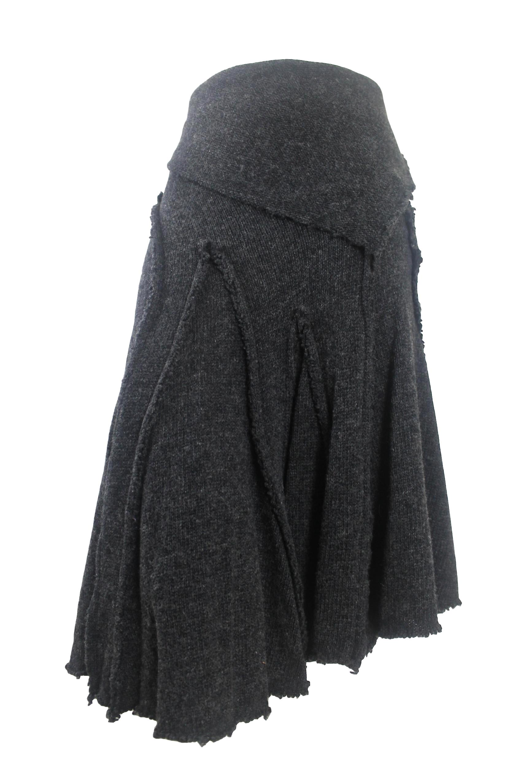 Comme des Garcons 2002 Collection 
Wool Knit Skirt