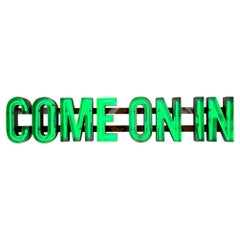 Vintage 'COME ON IN' Neon Sign , 1990s USA