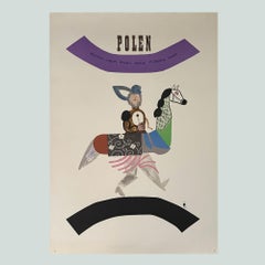 Come to Poland, Vintage Polish Tourist Poster by Henryk Tomaszewski, 1966