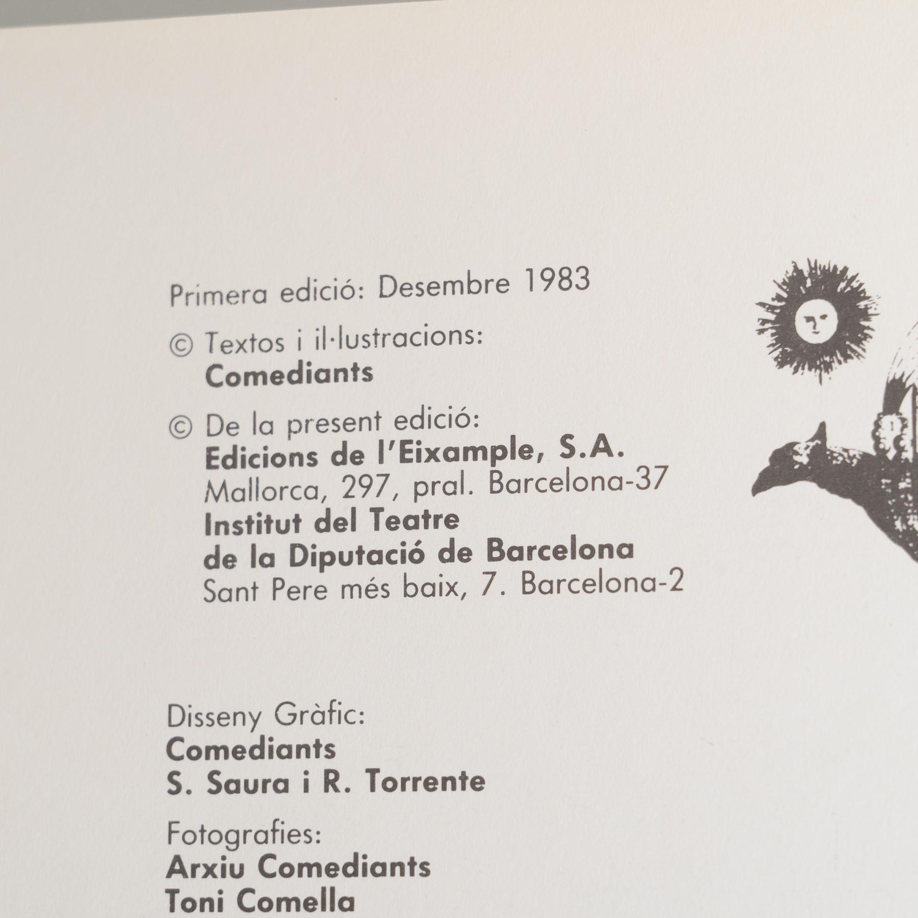 Comediants 'Sol Solet' Book, First Edition, 1983 For Sale 6