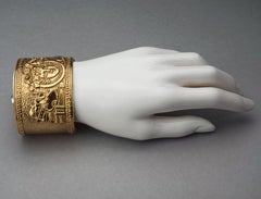 COMEDIE FRANCAISE Bacchus Figural Cuff Bracelet Attributed to Christian Lacroix