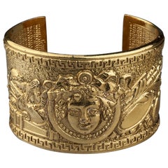 COMEDIE FRANCAISE Bacchus Figural Cuff Bracelet Attributed to Christian Lacroix