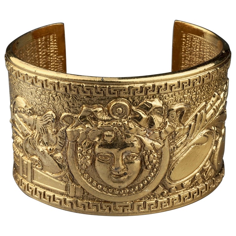 COMEDIE FRANCAISE Bacchus Figural Cuff Bracelet Attributed to Christian  Lacroix For Sale at 1stDibs