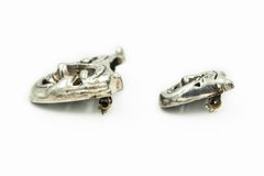 Comedy And Tragedy Face Sterling Silver Brooches Pair