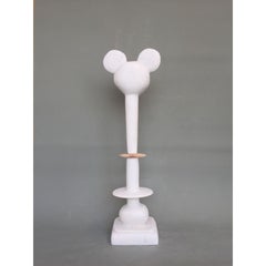 Commedia e tragedia dell'animale Scultura in marmo di Tom von Kaenel