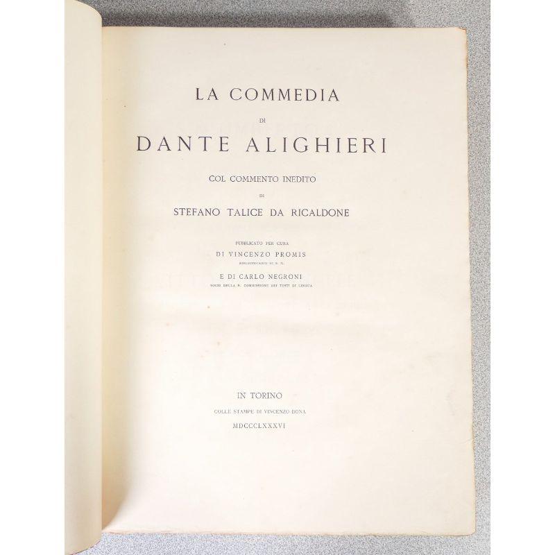 Comedy, Dante Alighieri, Talice aus Ricaldone, 1886 im Zustand „Gut“ im Angebot in Torino, IT
