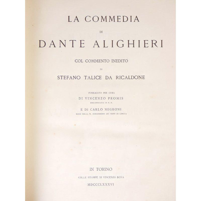 Comedy, Dante Alighieri, Talice aus Ricaldone, 1886 (19. Jahrhundert) im Angebot