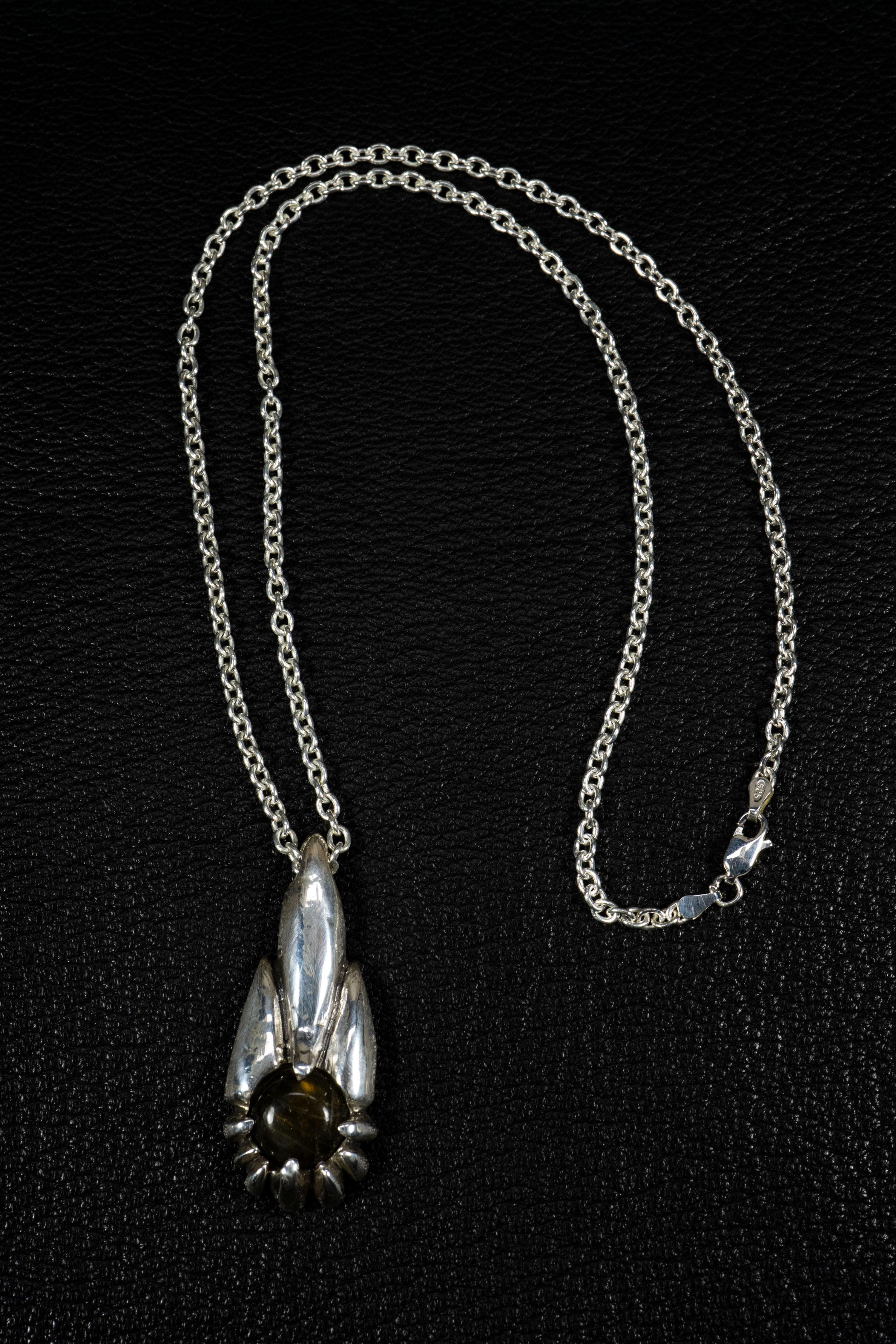 Contemporary Comet (Labradorite, Sterling Silver Pendant) by Ken Fury For Sale