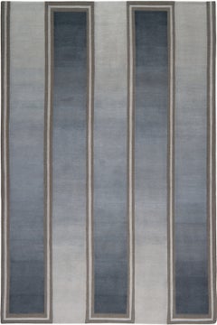 Comet Night Hand-knotted Ombre Rug