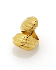 'Comet' Vermeil Statement Ring by Emerging Designer Brenna Colvin