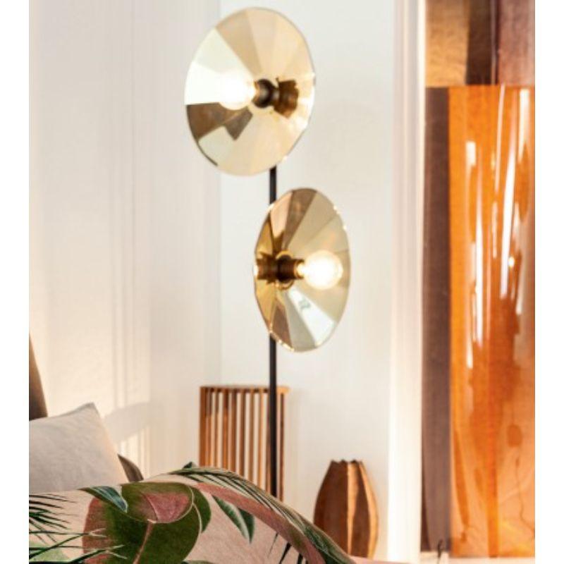 Cometa Floor Lamp in Gold Fractale by Radar For Sale 3