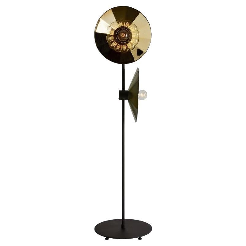 Cometa Floor Lamp in Gold Fractale by Radar For Sale