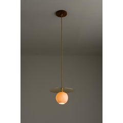 Cometa Modern Brass and Glass Pendant Light by Isabel Moncada