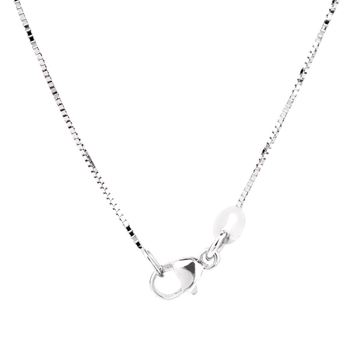 Women's or Men's Comete Gioelli Diamond Cross White Gold Necklace
