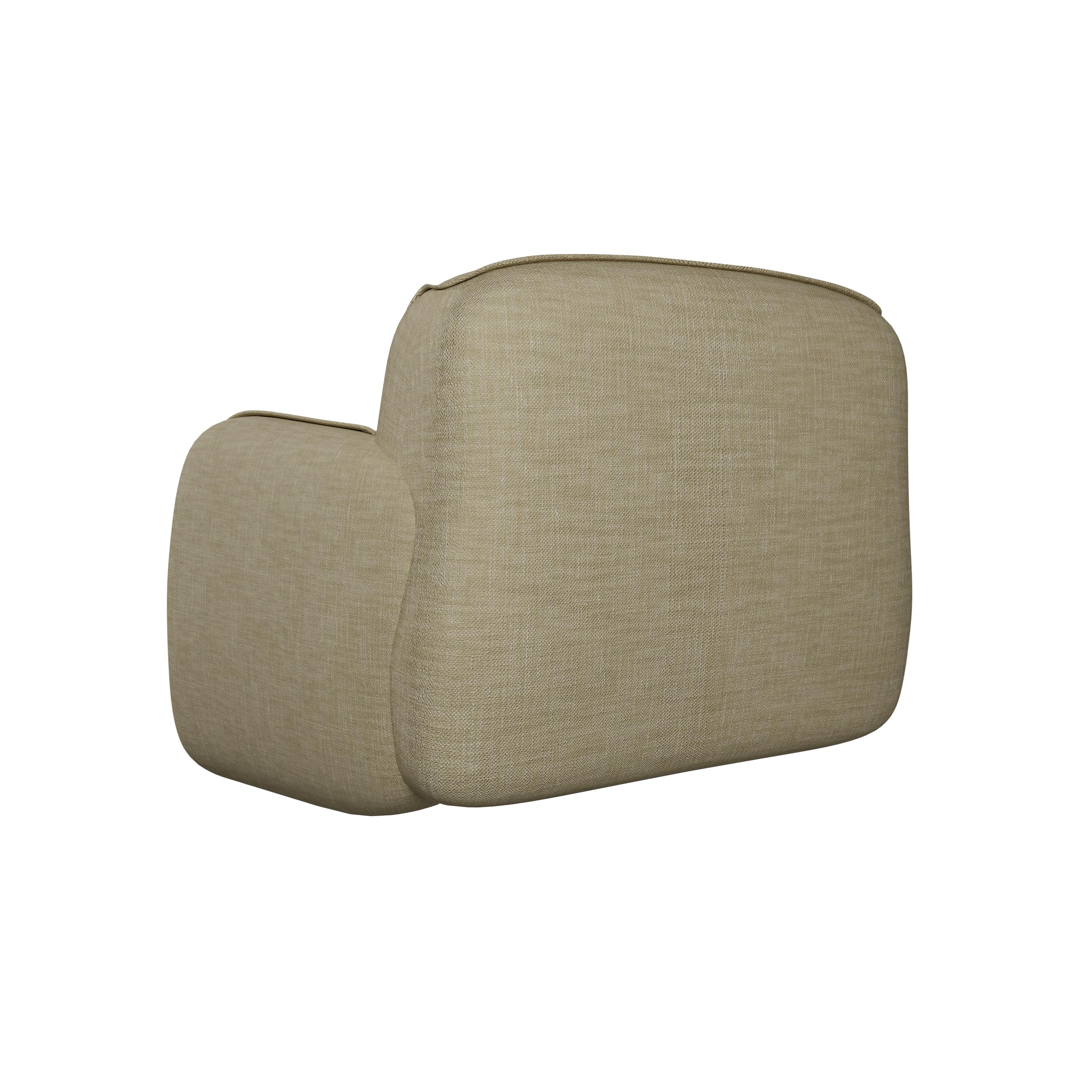 Organique Fauteuil Comfort Savan beige fabriqué à la main par Murmurio en vente