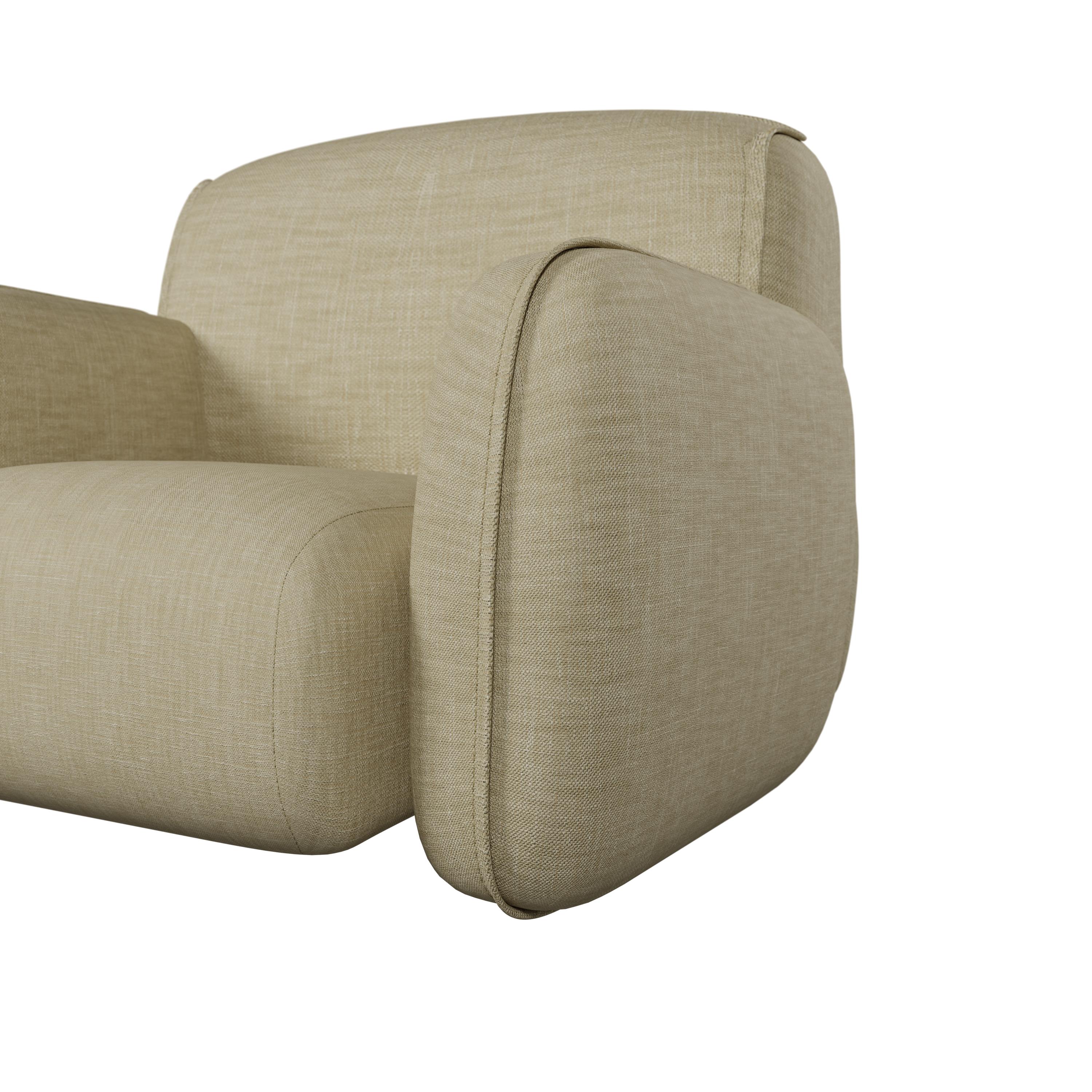 XXIe siècle et contemporain Fauteuil Comfort Savan beige fabriqué à la main par Murmurio en vente