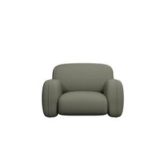 Comfort armchair Savan in Easy Clean Florest Fabric handcrafted by Murmurio