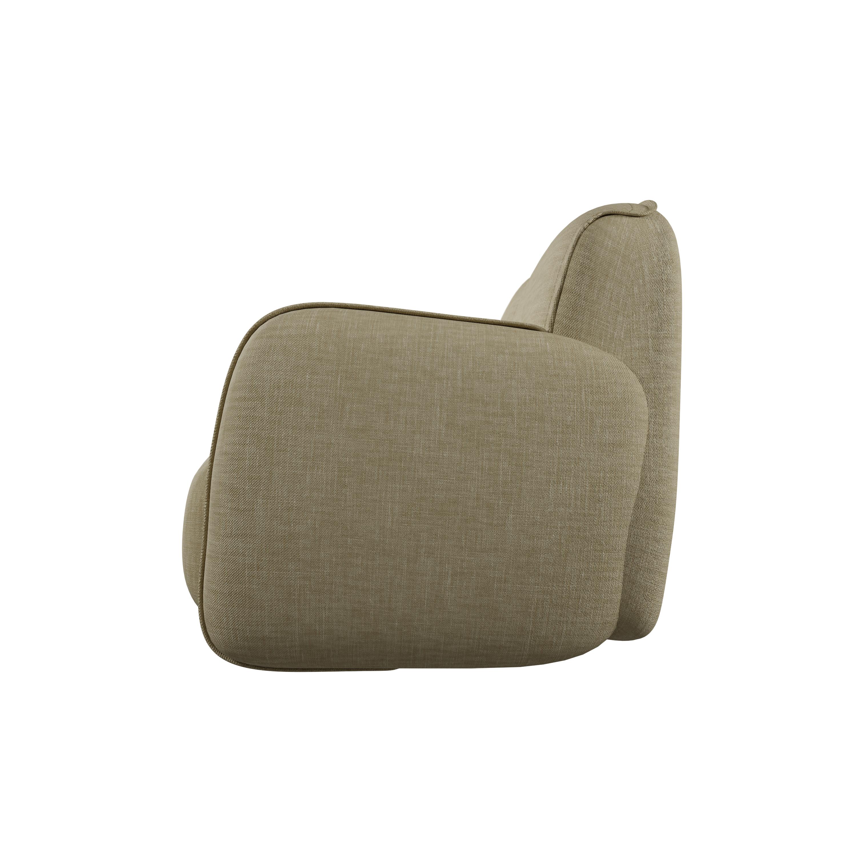 Organico moderno Comfort Savan Divano a due posti in tessuto beige realizzato a mano da Fabrice in vendita