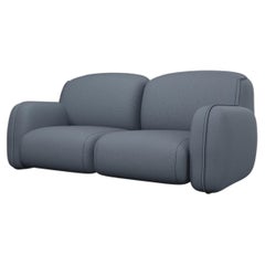 Comfort Savan Two-seater sofa Easy Clean Denin Fabric handcrafted by Murmurio