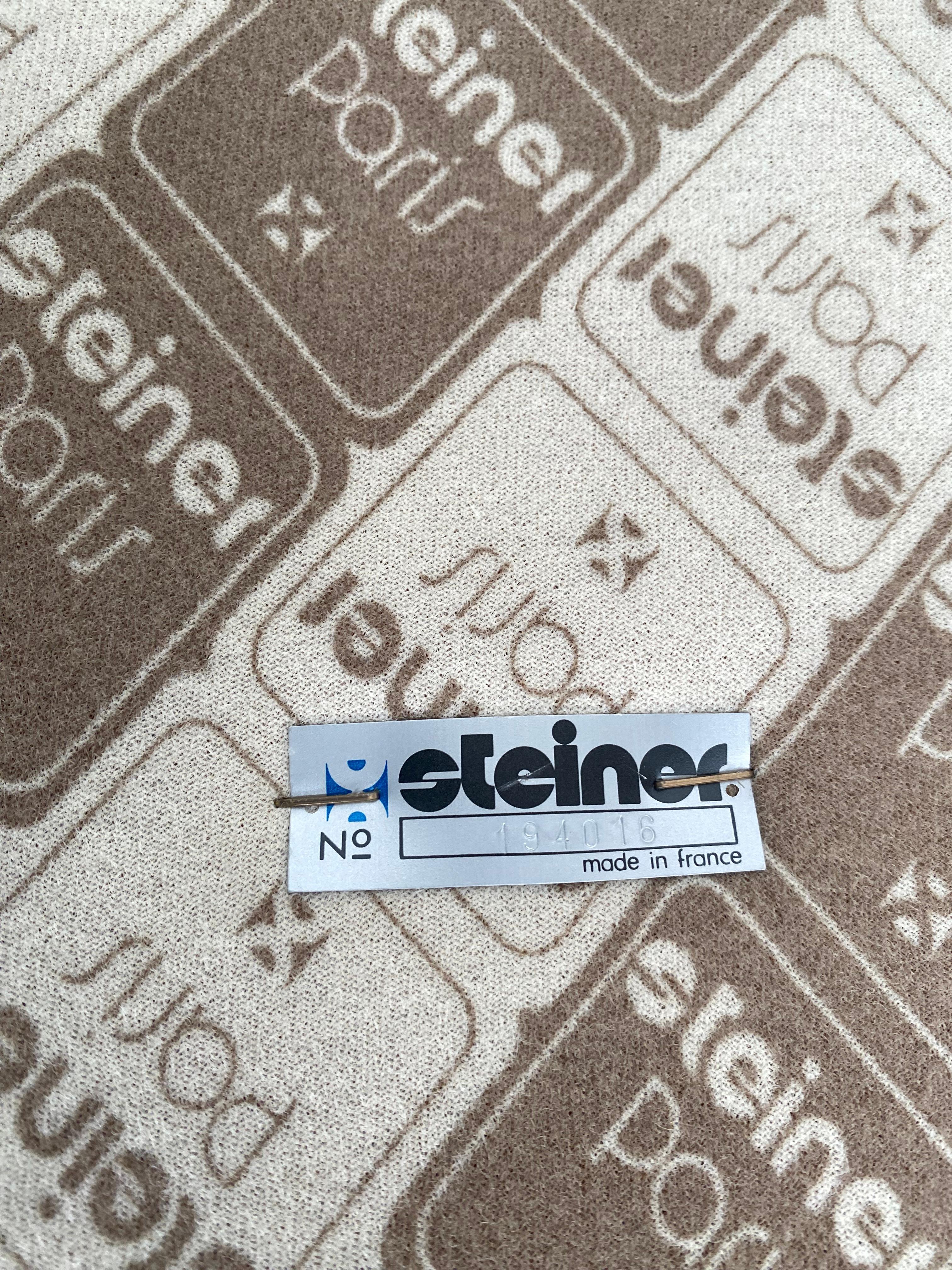 Cómodo Sofá Almohada Modular Steiner Años 80 París Francia, Tela Original en venta 5