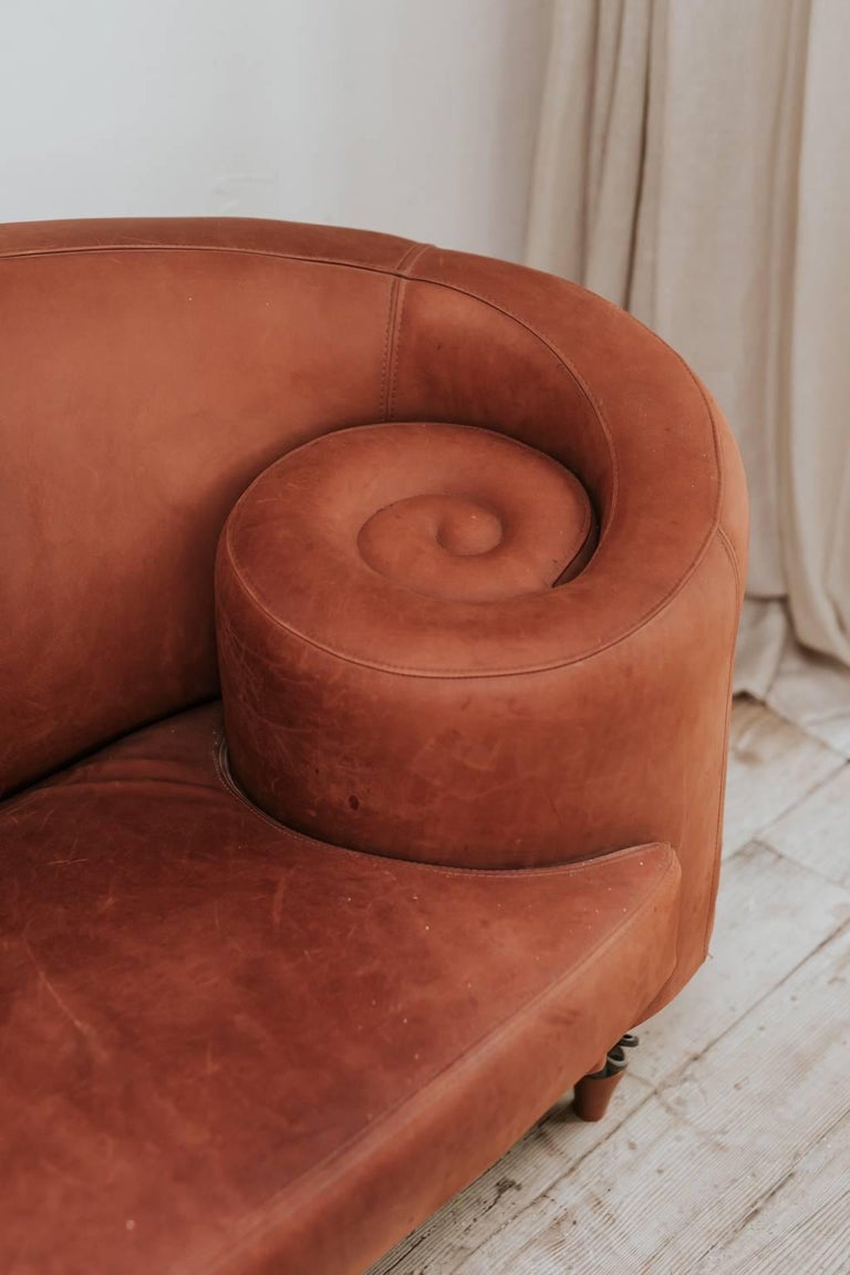 Comfortable and Quirky Leather Sofa at 1stDibs quirky sofas