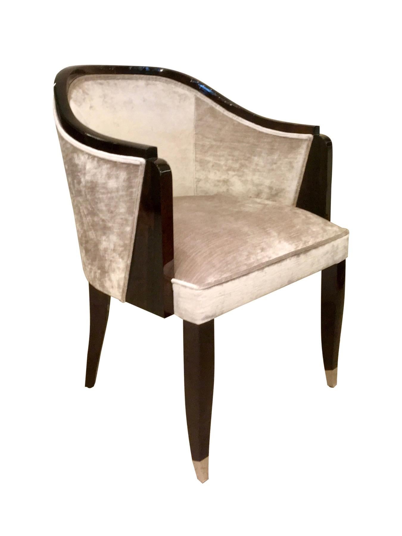 art deco upholstered chair