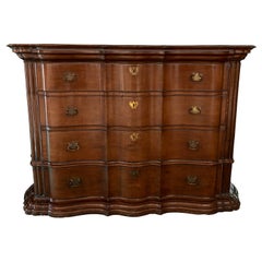 Antique Comfortable Chest of Drawers in Chippendale Style
