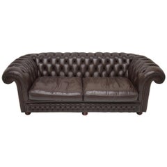 Comfortable Chesterfield Teardrop Arm Expresso Brown