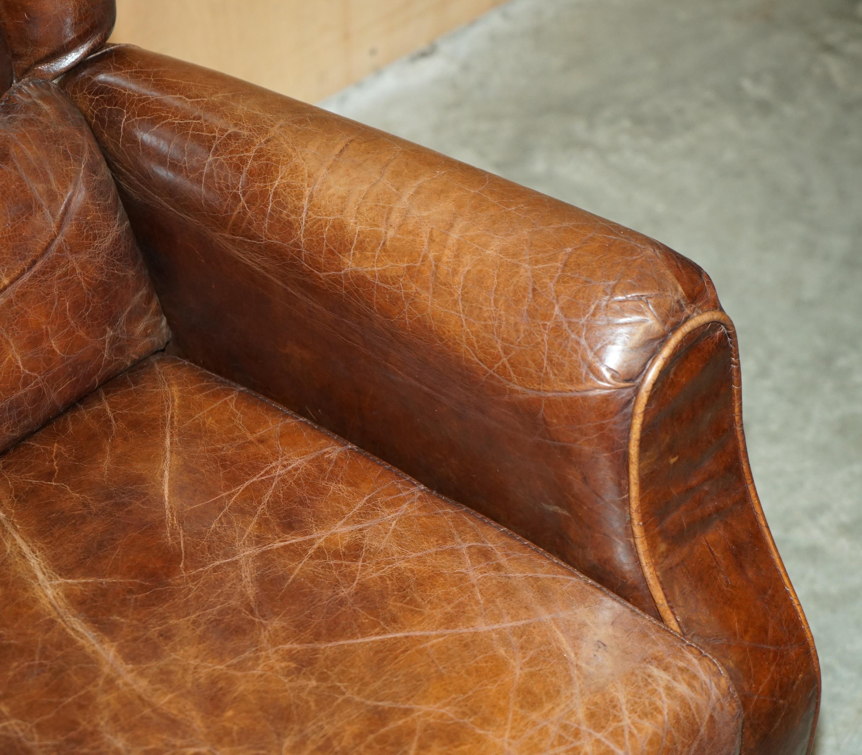 COMFORTABLE CHESTERFIELD TUFTED HERITAGE BROWN LEATHER RECLINER ARMCHAiR (Leder) im Angebot
