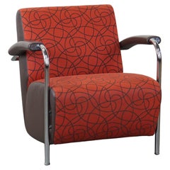 Comfortable LeoLux design armchair model Scylla with extra back cushion